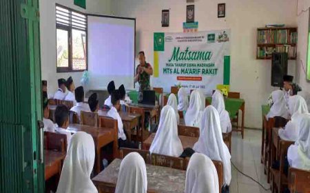 Babinsa Koramil 15 Rakit Melaksanakan Mpls di MTS Maarif Rakit