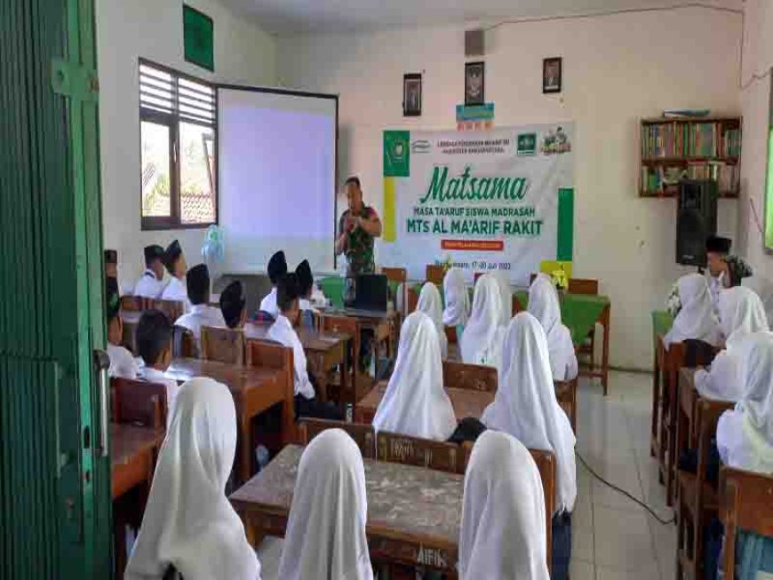 Babinsa Koramil 15 Rakit Melaksanakan Mpls di MTS Maarif Rakit