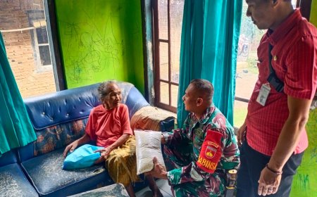 Babinsa dan Bhabinkamtibmas Bersatu dalam Baksos Pembagian Sembako